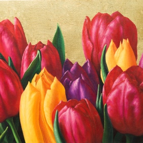 Painting for sale online - Long live the tulip!