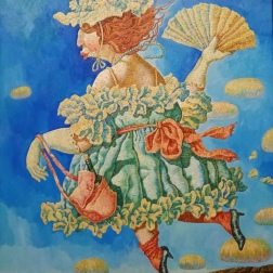 Painting for sale online - Calling for kisses, all so airy