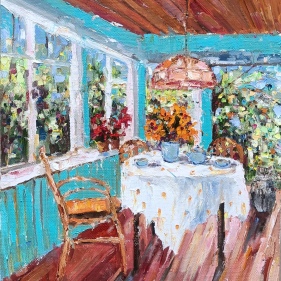 Painting for sale online - On the veranda
