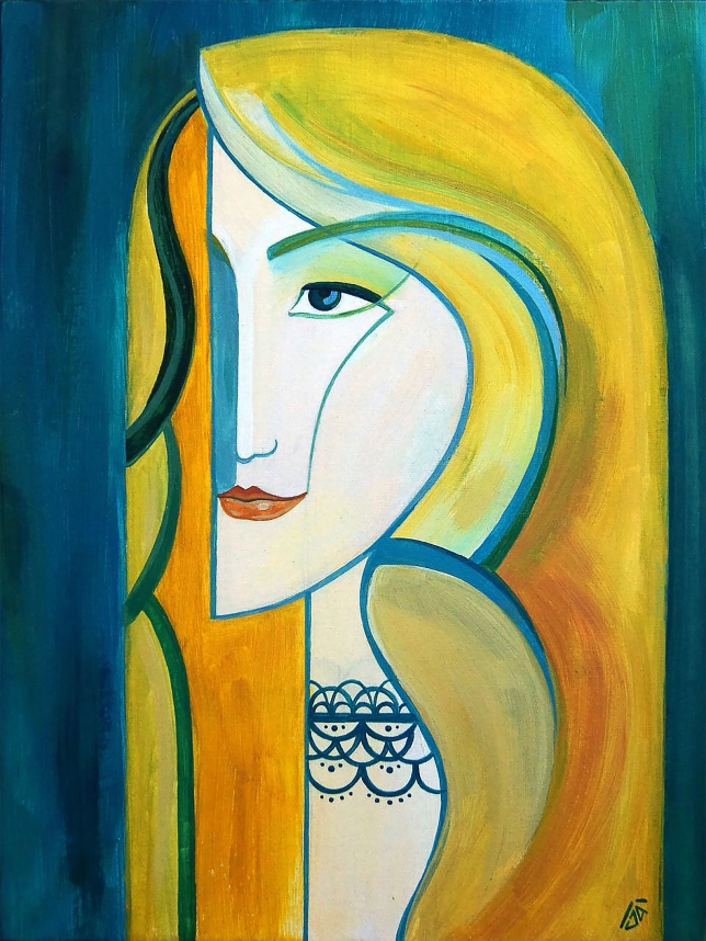Painting for sale online - Blonde