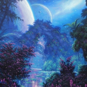 Painting for sale online - The Phoenix Planet The Moment of Rebirth