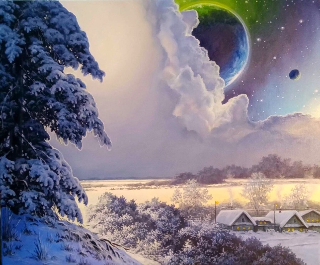 Painting for sale online - The contact of worlds