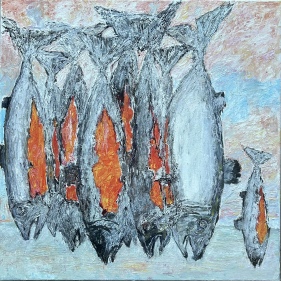 Painting for sale online - Salmon