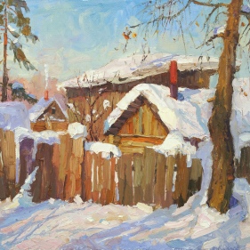 Painting for sale online - Winter evening
