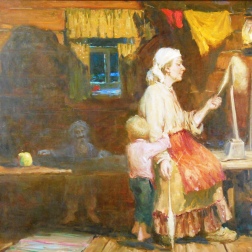 Painting for sale online - Tales of Grandma Parusha