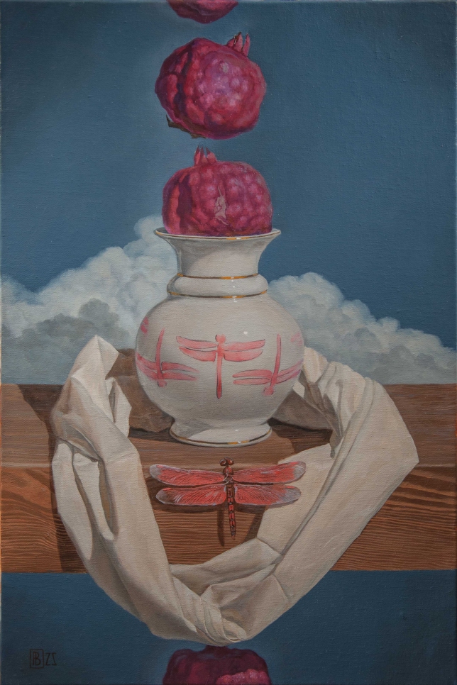 Painting for sale online - Red vertical movement