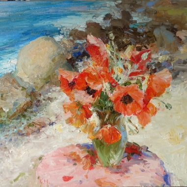 Painting for sale online - Poppies