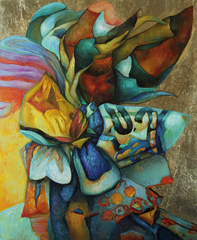 Painting for sale online - Gold, Form Fixation