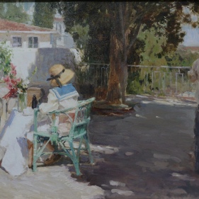 Painting for sale online - На террасе Гурзуф 