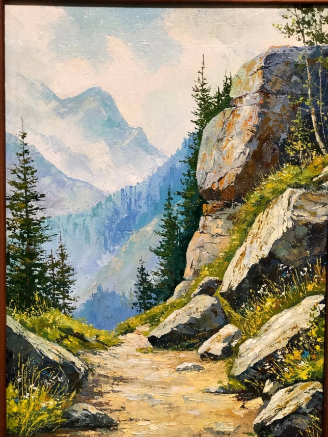 Painting for sale online - A Mountain Trail