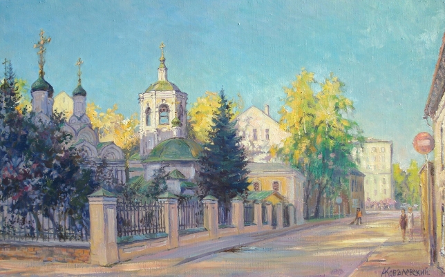 Painting for sale online - Church of the Holy Mother of God in Putinki