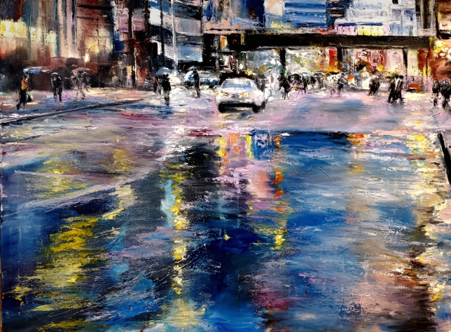 Painting for sale online - Spring in the city