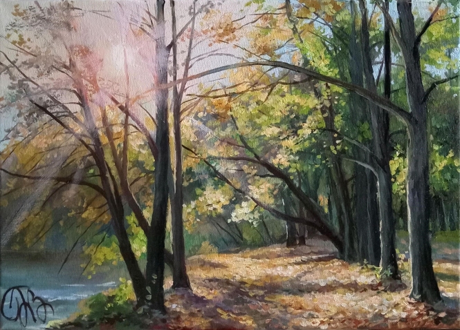 Painting for sale online - Sunny autumn