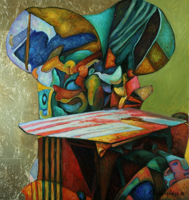 Painting for sale online - Gold, Form Topography