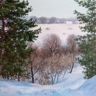 Painting for sale online - Solotcha. View of the Staritsa