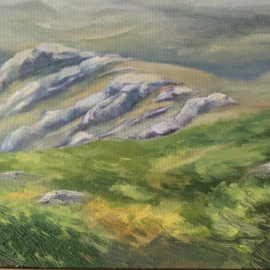 Painting for sale online - Chatyr-Dag, upper plateau