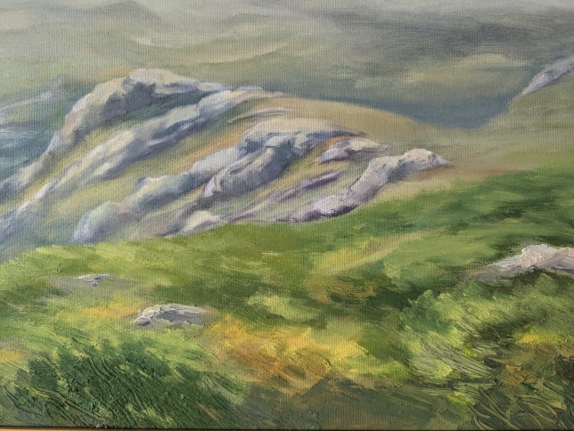 Painting for sale online - Chatyr-Dag, upper plateau