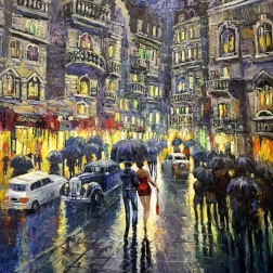 Painting for sale online - City in love