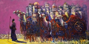 Painting for sale online - Caravan Mirage
