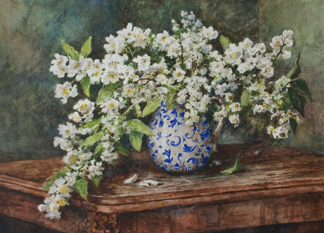 Painting for sale online - A branch of jasmine