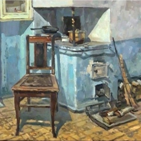 Painting for sale online - Russian stove