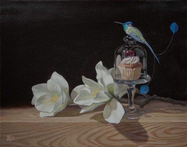 Painting for sale online - Large white flowers