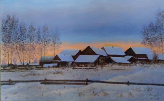 Painting for sale online - The Winter Twilight 2