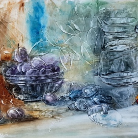 Painting for sale online - Plums