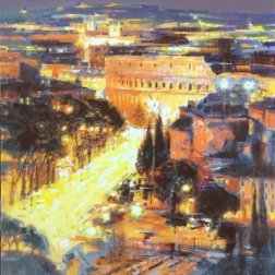 Painting for sale online - Evening Rome