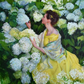 Painting for sale online - Blooming Hydrangea