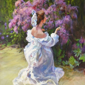 Painting for sale online - Bleu de Chine