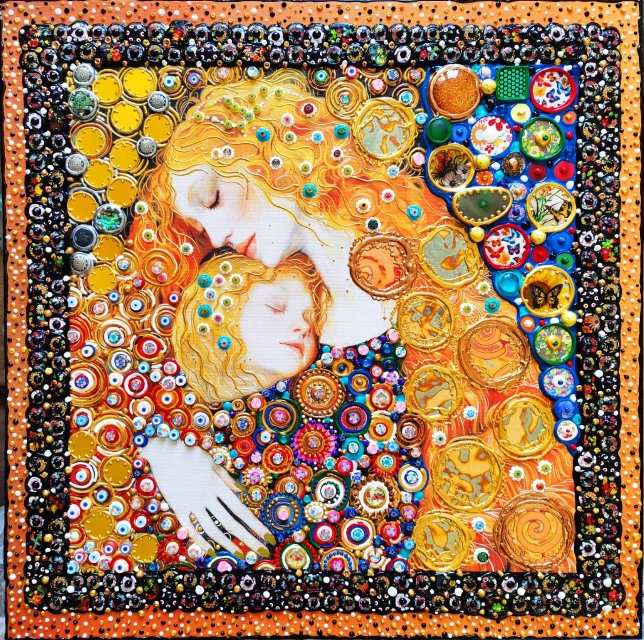 Painting for sale online - Mom and daughter