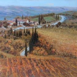 Painting for sale online - Golden field