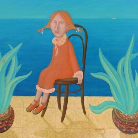 Painting for sale online - Portrait by the Sea