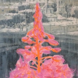 Painting for sale online - Ivan-tea. Moscow. Raushskaya embankment.