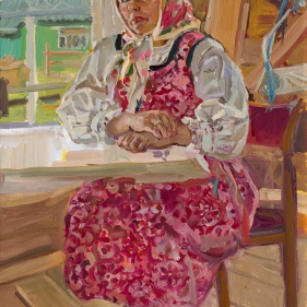 Painting for sale online - Marina in folk costume