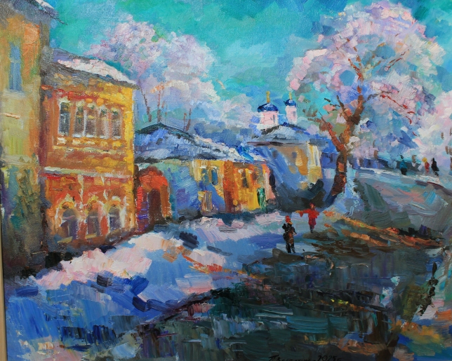 Painting for sale online - The Orange City at the Close of Day
