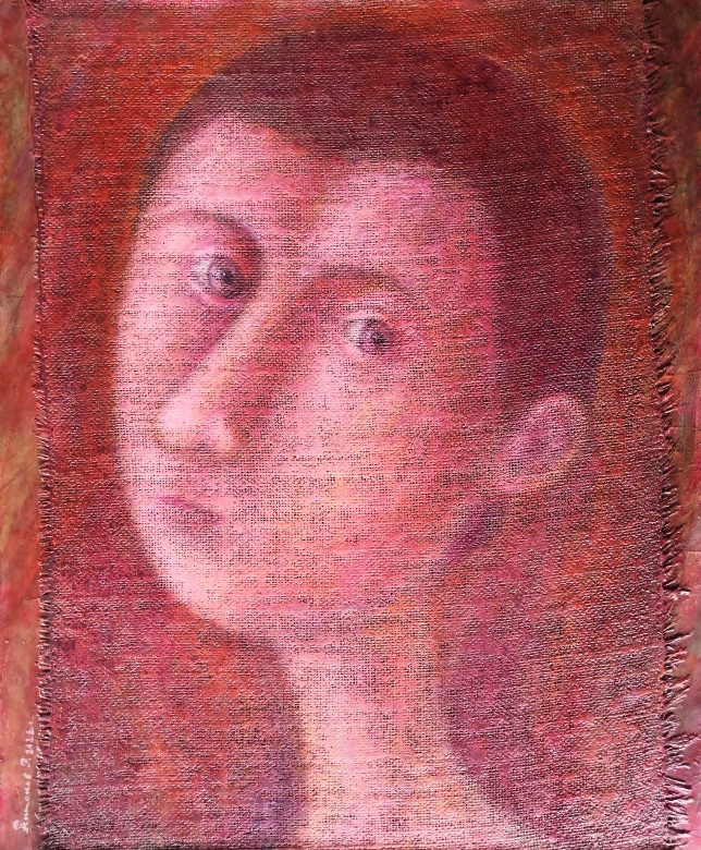 Painting for sale online - Red Portrait