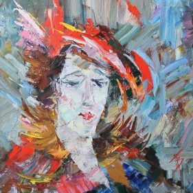 Painting for sale online - Strange lady