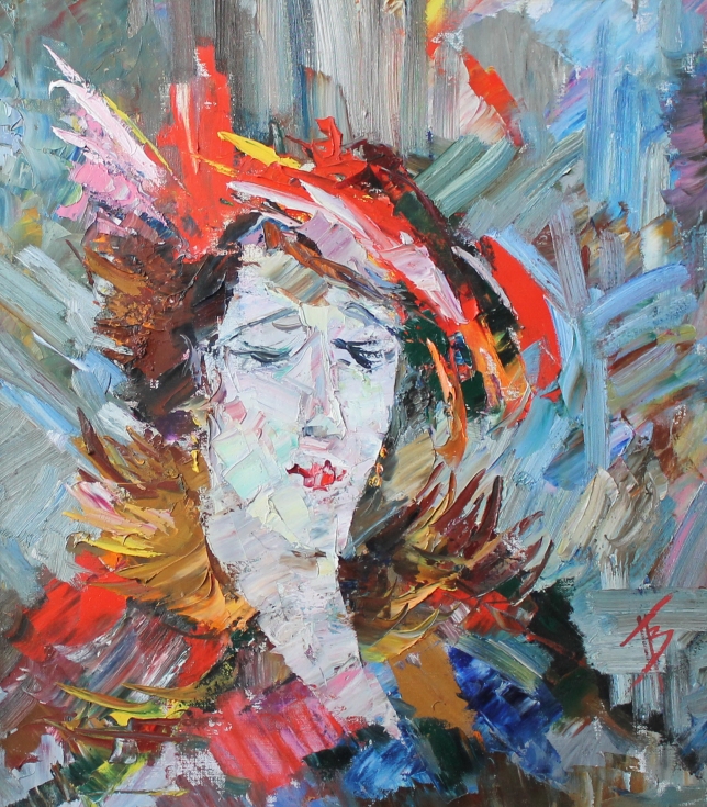 Painting for sale online - Strange lady