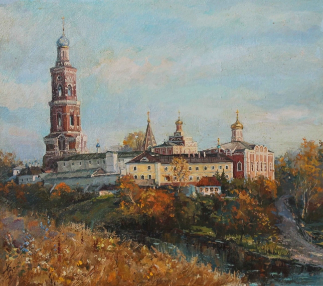 Painting for sale online - Ivano-Bogoslovsky Monastery near Ryazan