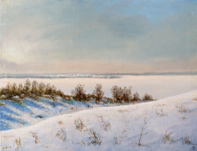 Painting for sale online - The Berd River Banks