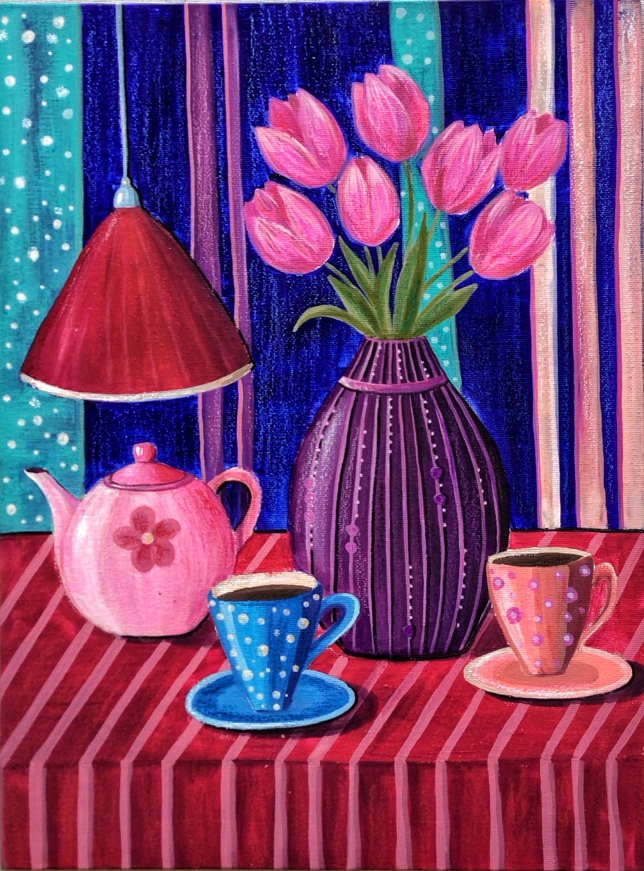 Painting for sale online - Pink April