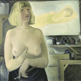 Painting for sale online - Artist and model