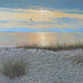 Painting for sale online - Evening on the spit