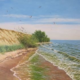 Painting for sale online - A bay on the Curonian Spit