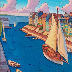 Painting for sale online - Marina of Dreams