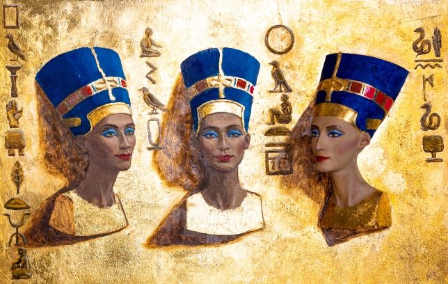 Painting for sale online - 3 Faces of Nefertiti