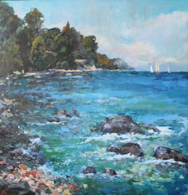 Painting for sale online - A summer day on the Baltic