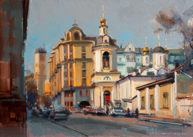 Painting for sale online - The Kolymaga doesnt work here - Kolymazhny Lane